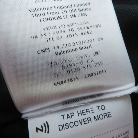 VALENTINO one piece WB3VAW906FR Outer material: 100% silk, Outer material: 45% rayon, Outer material: 32% cotton, Outer material: 19% nylon, Outer material: 4% polyurethane black Women 44 Used Authentic