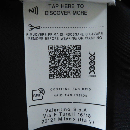 VALENTINO one piece WB3VAW906FR Outer material: 100% silk, Outer material: 45% rayon, Outer material: 32% cotton, Outer material: 19% nylon, Outer material: 4% polyurethane black Women 44 Used Authentic