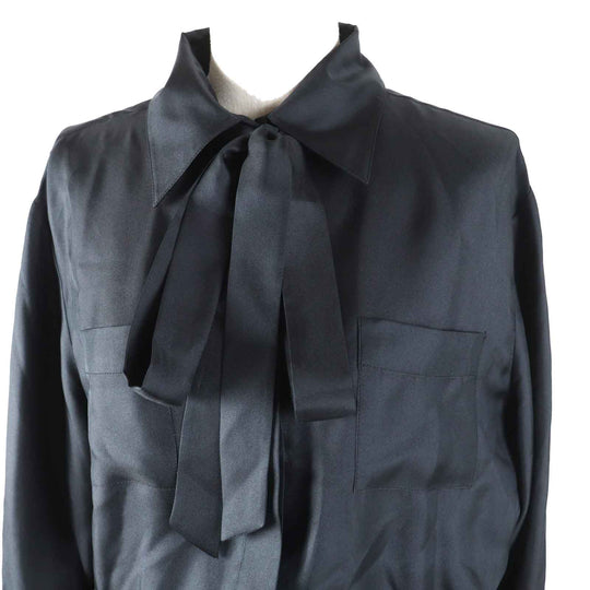 VALENTINO one piece WB3VAW906FR Outer material: 100% silk, Outer material: 45% rayon, Outer material: 32% cotton, Outer material: 19% nylon, Outer material: 4% polyurethane black Women 44 Used Authentic