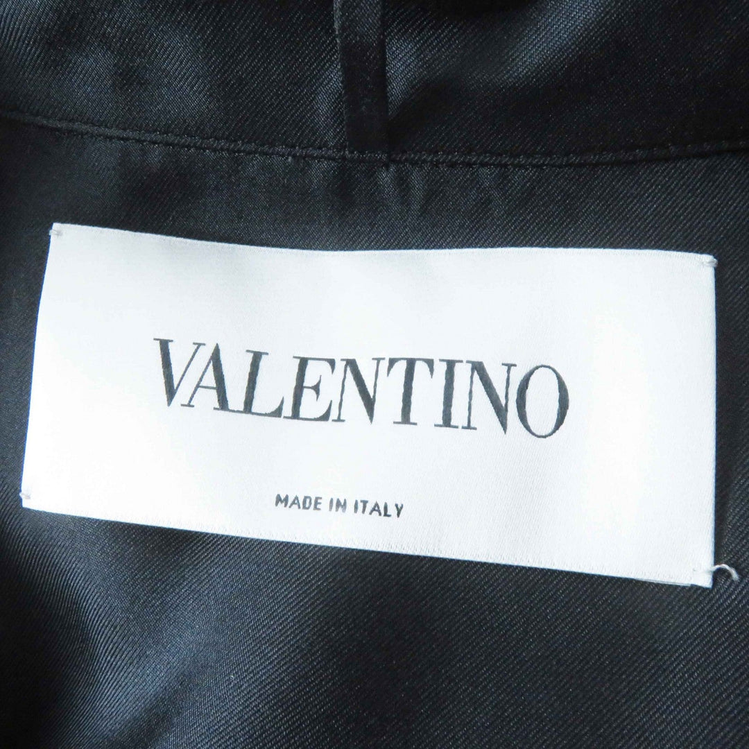 VALENTINO one piece WB3VAW906FR Outer material: 100% silk, Outer material: 45% rayon, Outer material: 32% cotton, Outer material: 19% nylon, Outer material: 4% polyurethane black Women 44 Used Authentic