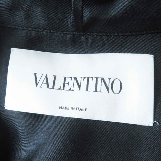 VALENTINO one piece WB3VAW906FR Outer material: 100% silk, Outer material: 45% rayon, Outer material: 32% cotton, Outer material: 19% nylon, Outer material: 4% polyurethane black Women 44 Used Authentic