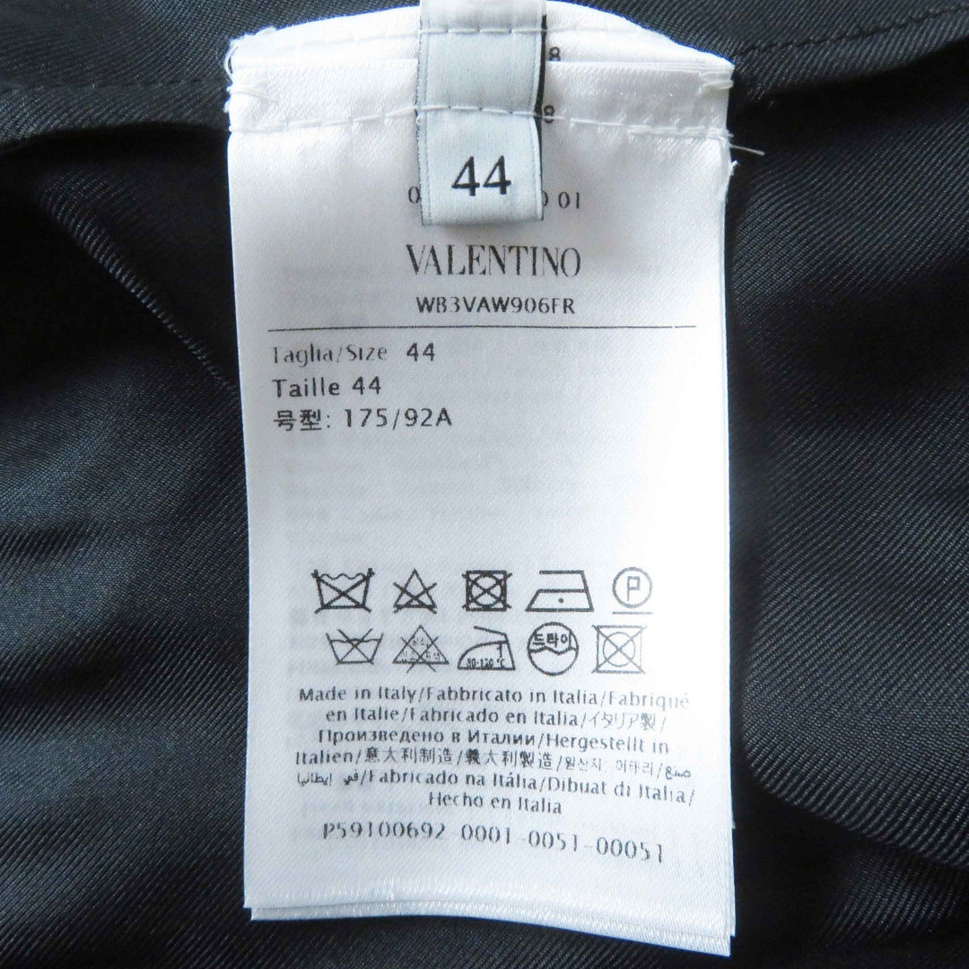 VALENTINO one piece WB3VAW906FR Outer material: 100% silk, Outer material: 45% rayon, Outer material: 32% cotton, Outer material: 19% nylon, Outer material: 4% polyurethane black Women 44 Used Authentic
