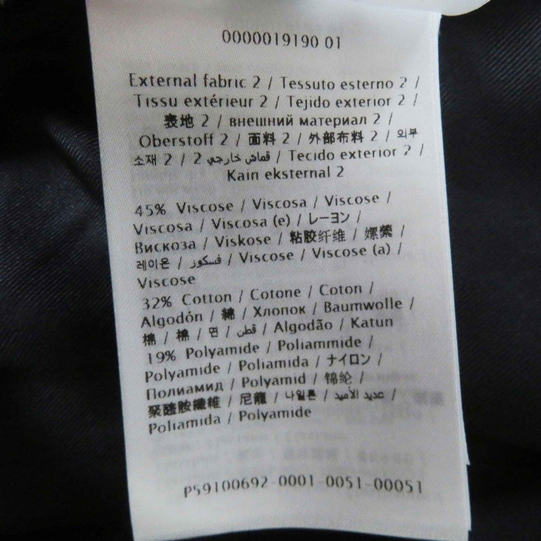 VALENTINO one piece WB3VAW906FR Outer material: 100% silk, Outer material: 45% rayon, Outer material: 32% cotton, Outer material: 19% nylon, Outer material: 4% polyurethane black Women 44 Used Authentic