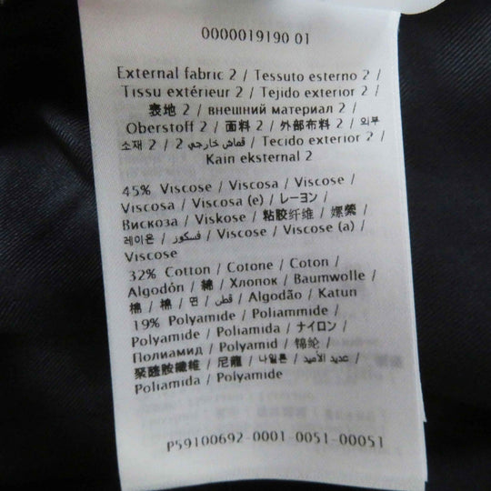 VALENTINO one piece WB3VAW906FR Outer material: 100% silk, Outer material: 45% rayon, Outer material: 32% cotton, Outer material: 19% nylon, Outer material: 4% polyurethane black Women 44 Used Authentic