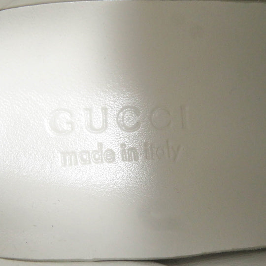 GUCCI Low cut sneakers 426184 Main: Leather Navy white mens 8 1/2 Used Authentic