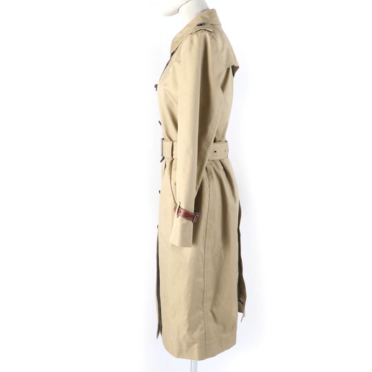 COACH trench coat 91623 Main: 68% cotton, Main: 32% polyester, Part: 67% cotton, Part: 33% polyester, Lining: 100% polyester beige Women SP Used Authentic
