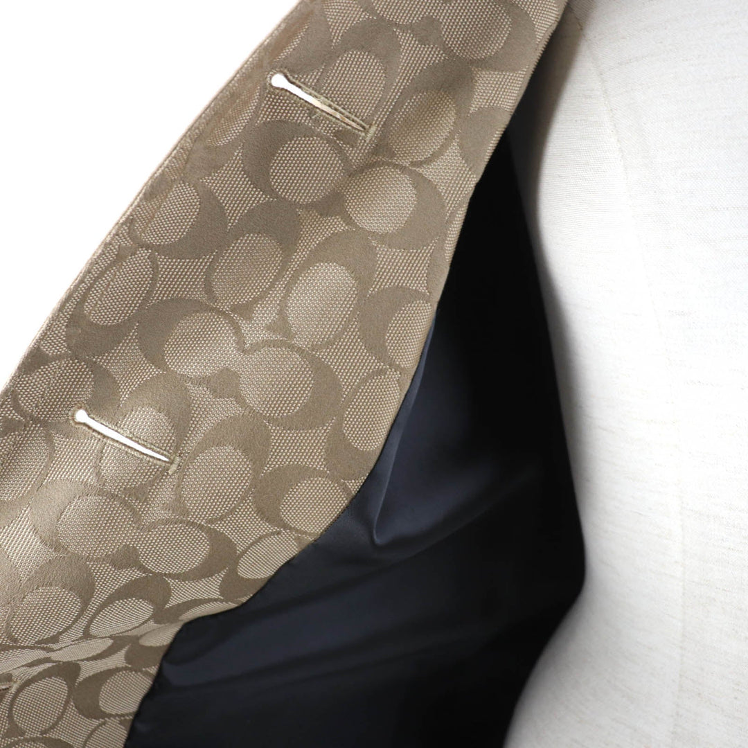 COACH trench coat 91623 Main: 68% cotton, Main: 32% polyester, Part: 67% cotton, Part: 33% polyester, Lining: 100% polyester beige Women SP Used Authentic