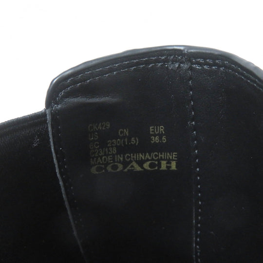 COACH boots CK429 Main: Leather black Kinsley Booties Women 36.5 Used Authentic