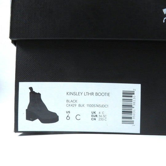 COACH boots CK429 Main: Leather black Kinsley Booties Women 36.5 Used Authentic