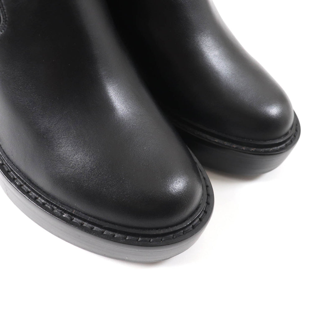 COACH boots CK429 Main: Leather black Kinsley Booties Women 36.5 Used Authentic