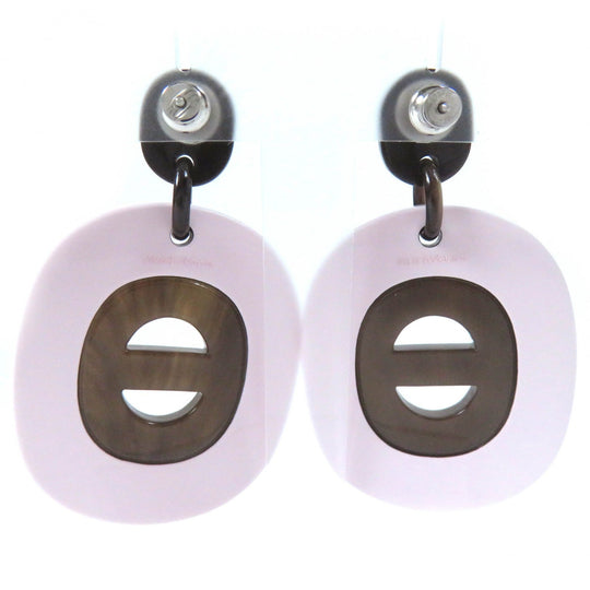 HERMES Pierce Main: Buffalo horn Pink Brown Black Fidelio Village PM Women Used Authentic