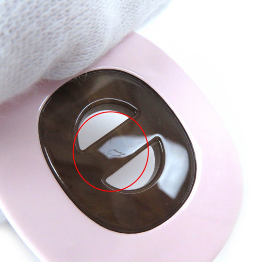 HERMES Pierce Main: Buffalo horn Pink Brown Black Fidelio Village PM Women Used Authentic