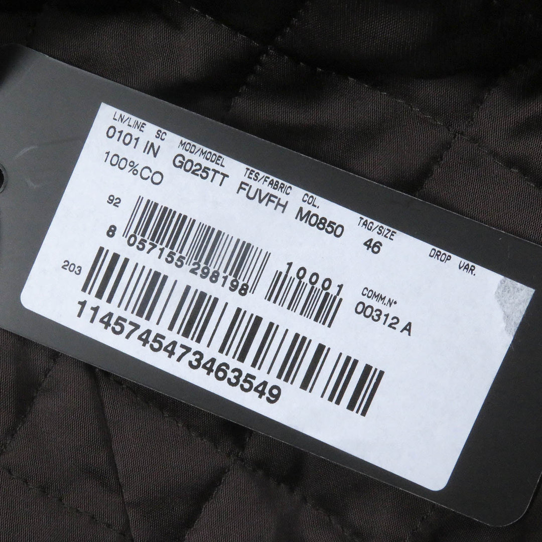 DOLCE&GABBANA Chester coat G025TT Outer: 100% cotton, Lining: 100% rayon, Filling: 100% polyester Brown mens 46 Used Authentic