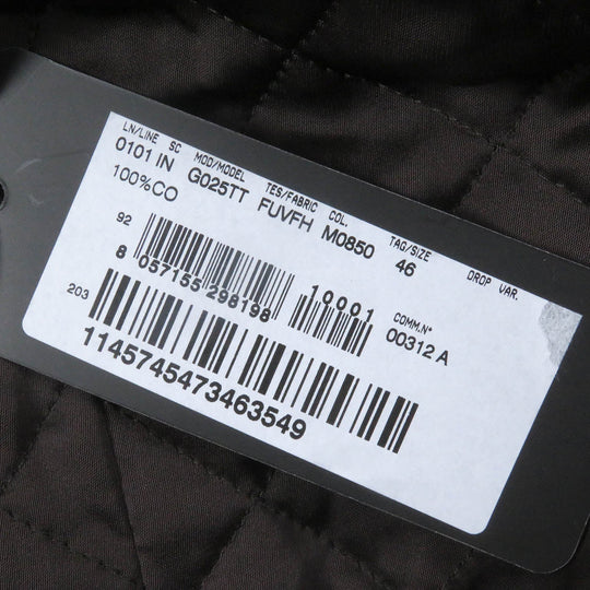 DOLCE&GABBANA Chester coat G025TT Outer: 100% cotton, Lining: 100% rayon, Filling: 100% polyester Brown mens 46 Used Authentic