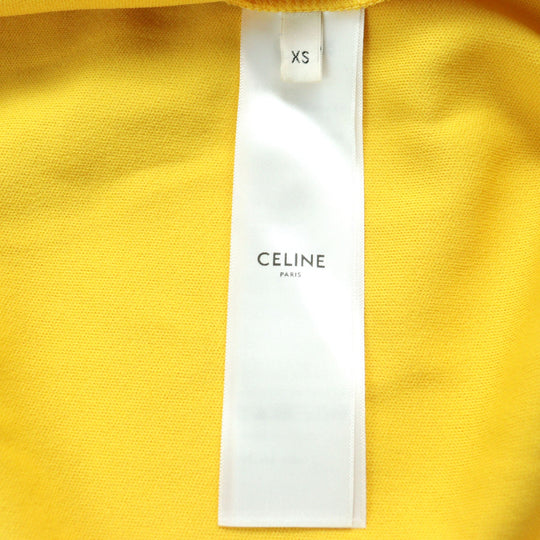 CELINE Track jacket 2Y8311210 Outer: 100% polyester, Part: 100% cotton Yellow black mens XS Used Authentic