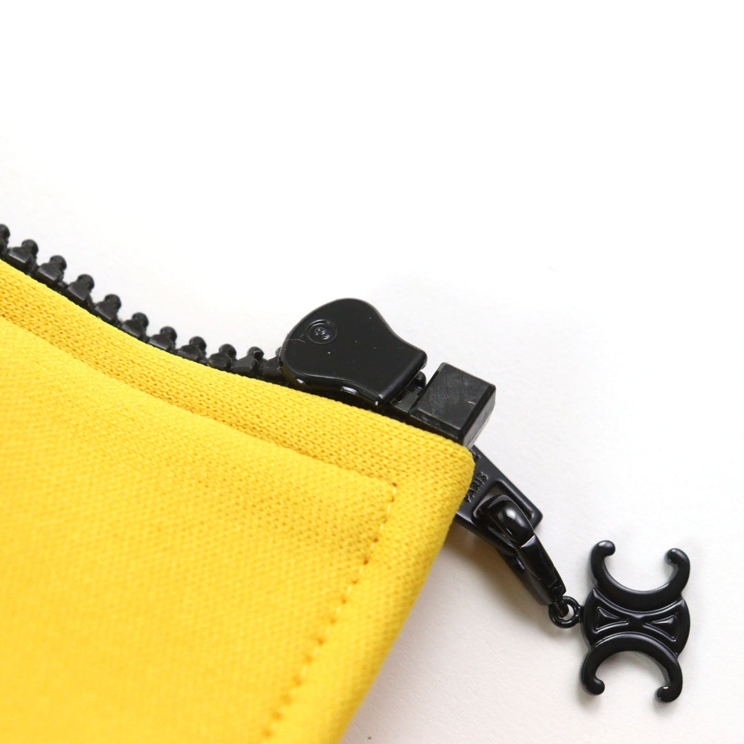 CELINE Track jacket 2Y8311210 Outer: 100% polyester, Part: 100% cotton Yellow black mens XS Used Authentic