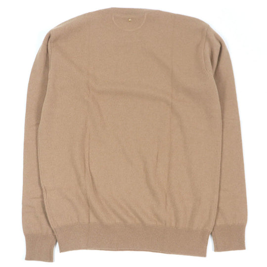VALENTINO sweater Main: 100% cashmere beige mens M Used Authentic