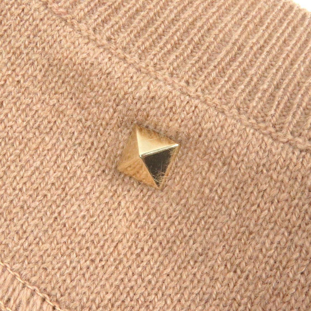 VALENTINO sweater Main: 100% cashmere beige mens M Used Authentic