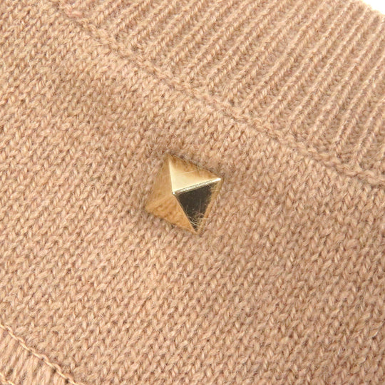 VALENTINO sweater Main: 100% cashmere beige mens M Used Authentic