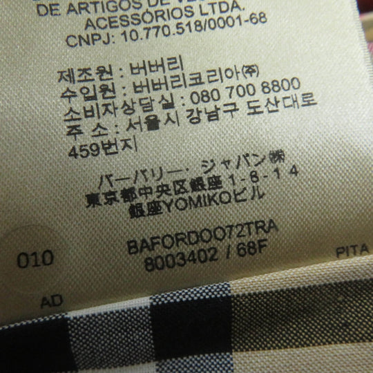 BURBERRY coat Main: 80% virgin wool, Main: 20% nylon, Lining: 100% cotton, Sleeve lining: 100% viscose (rayon) Orange Women 36 Used Authentic