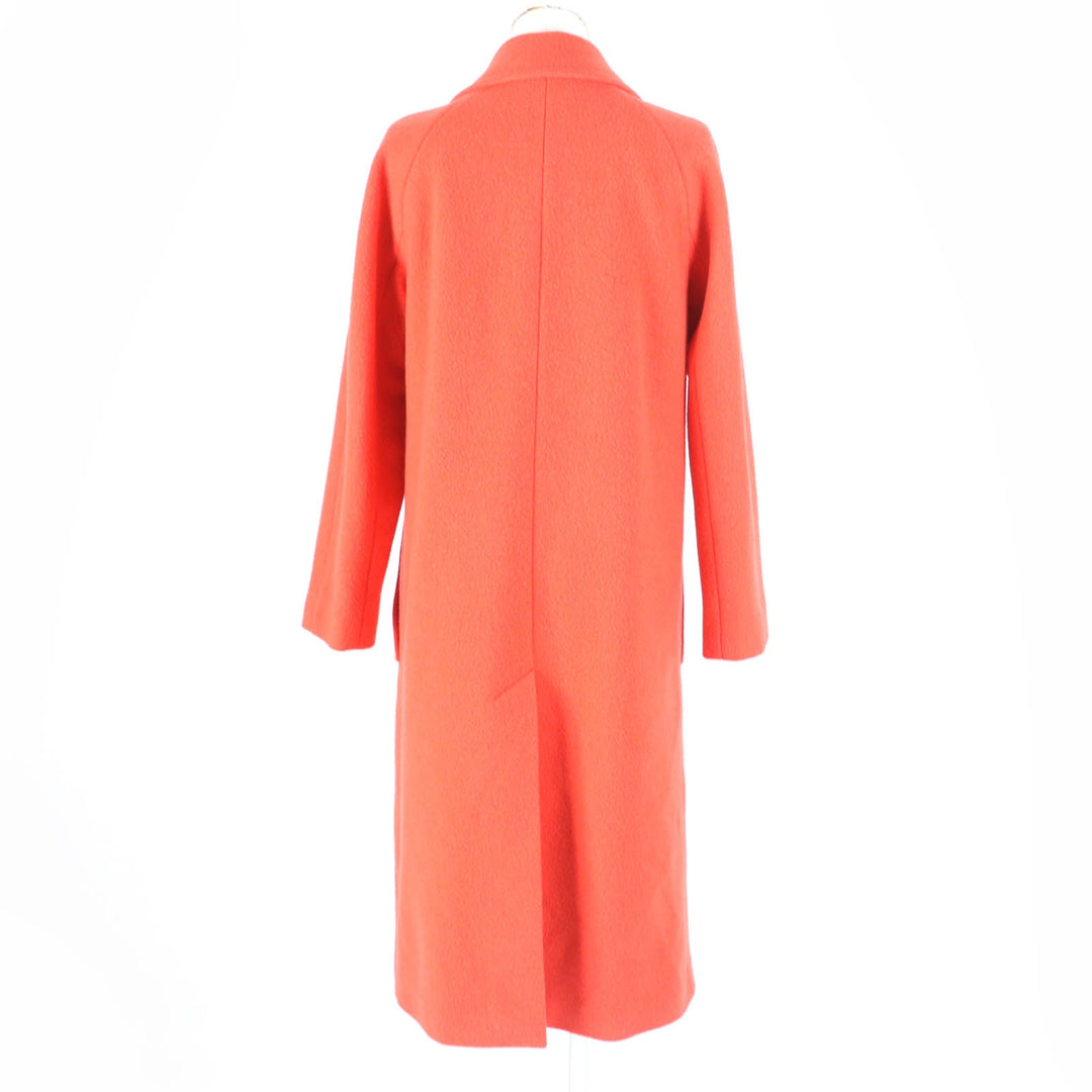 BURBERRY coat Main: 80% virgin wool, Main: 20% nylon, Lining: 100% cotton, Sleeve lining: 100% viscose (rayon) Orange Women 36 Used Authentic