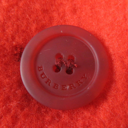 BURBERRY coat Main: 80% virgin wool, Main: 20% nylon, Lining: 100% cotton, Sleeve lining: 100% viscose (rayon) Orange Women 36 Used Authentic