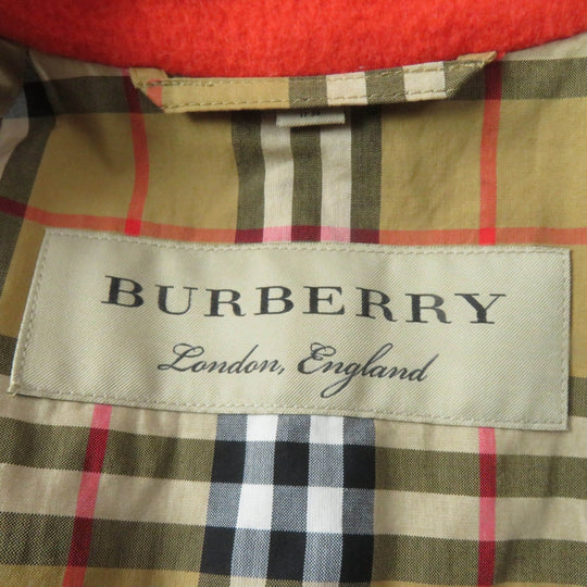BURBERRY coat Main: 80% virgin wool, Main: 20% nylon, Lining: 100% cotton, Sleeve lining: 100% viscose (rayon) Orange Women 36 Used Authentic