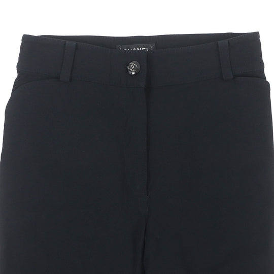 CHANEL Pants P70203 Outer: 69% acetate, Outer: 31% viscose, Lining: 100% silk black Women 36 Used Authentic