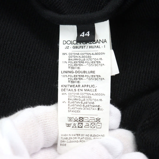 DOLCE&GABBANA Hoodie G9LF5T Outer: 89% cotton, Outer: 11% polyester, Lining: 100% polyester, Part: 96% cotton, Part: 4% elastane Black red white DGMILLENNIALS mens 44 Used Authentic