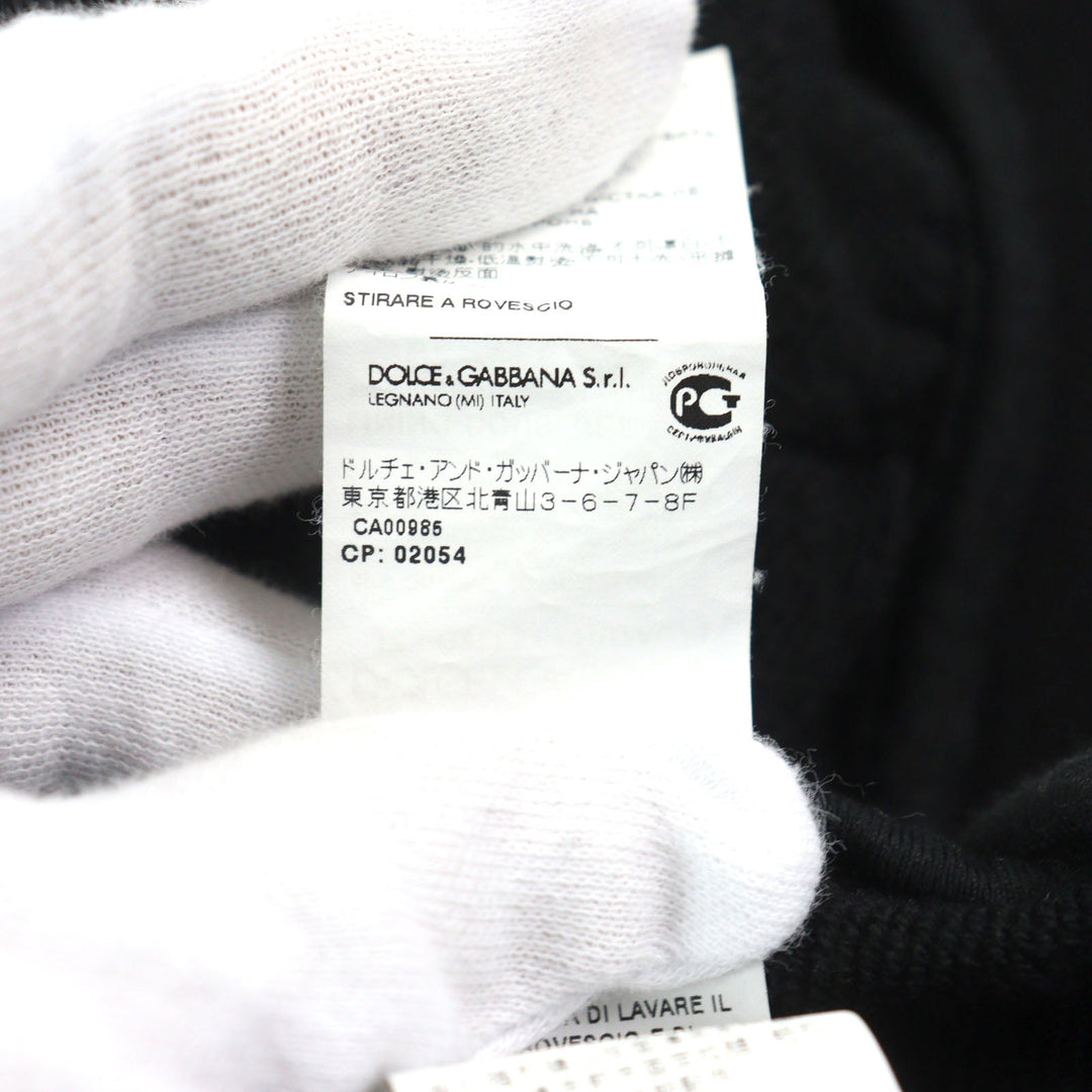 DOLCE&GABBANA Hoodie G9LF5T Outer: 89% cotton, Outer: 11% polyester, Lining: 100% polyester, Part: 96% cotton, Part: 4% elastane Black red white DGMILLENNIALS mens 44 Used Authentic