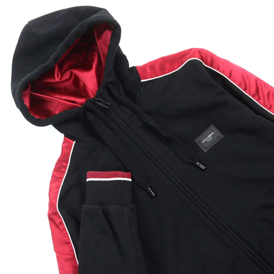 DOLCE&GABBANA Hoodie G9LF5T Outer: 89% cotton, Outer: 11% polyester, Lining: 100% polyester, Part: 96% cotton, Part: 4% elastane Black red white DGMILLENNIALS mens 44 Used Authentic