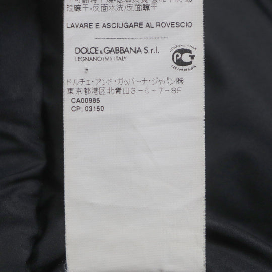 DOLCE&GABBANA Vest Outer: 53% nylon, Outer: 37% polyester, Outer: 10% cotton, Lining: 58% nylon, Lining: 42% polyester black mens 46 Used Authentic