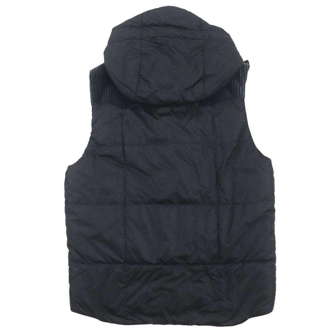 DOLCE&GABBANA Vest Outer: 53% nylon, Outer: 37% polyester, Outer: 10% cotton, Lining: 58% nylon, Lining: 42% polyester black mens 46 Used Authentic