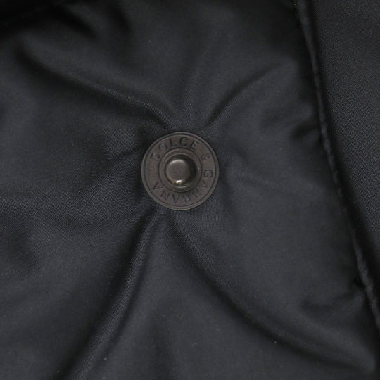 DOLCE&GABBANA Vest Outer: 53% nylon, Outer: 37% polyester, Outer: 10% cotton, Lining: 58% nylon, Lining: 42% polyester black mens 46 Used Authentic