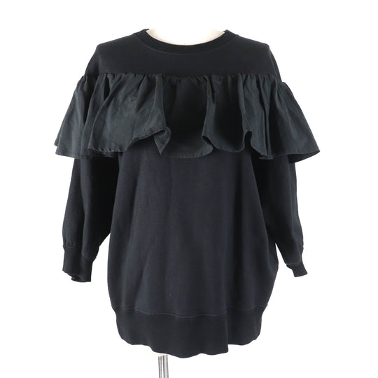 VALENTINO pullover TB0MF05V5H5 Main: 94% cotton, Main: 6% nylon, Part: 54% cotton, Part: 46% polyester, Part: 96% cotton black Women S Used Authentic
