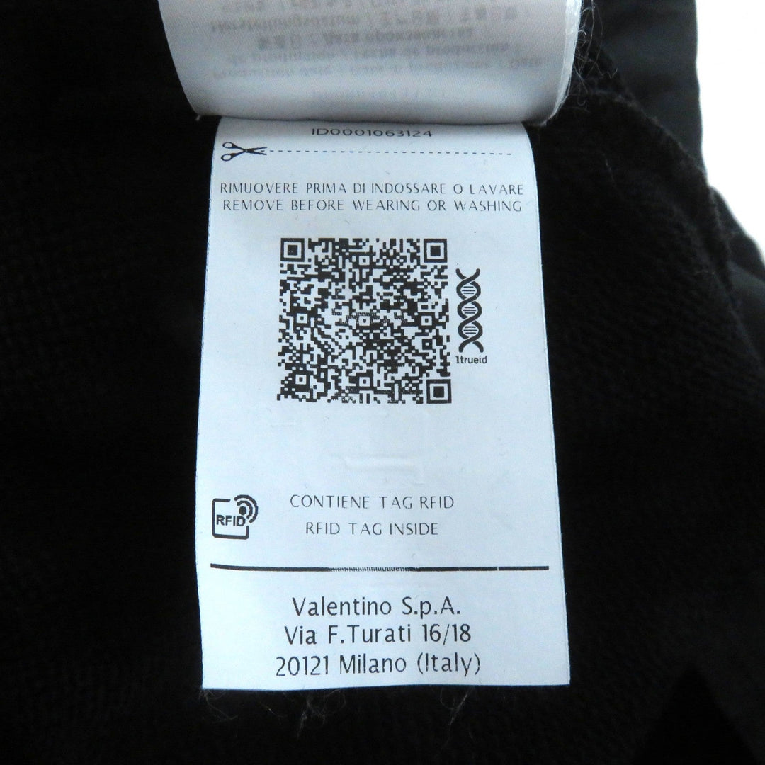 VALENTINO pullover TB0MF05V5H5 Main: 94% cotton, Main: 6% nylon, Part: 54% cotton, Part: 46% polyester, Part: 96% cotton black Women S Used Authentic