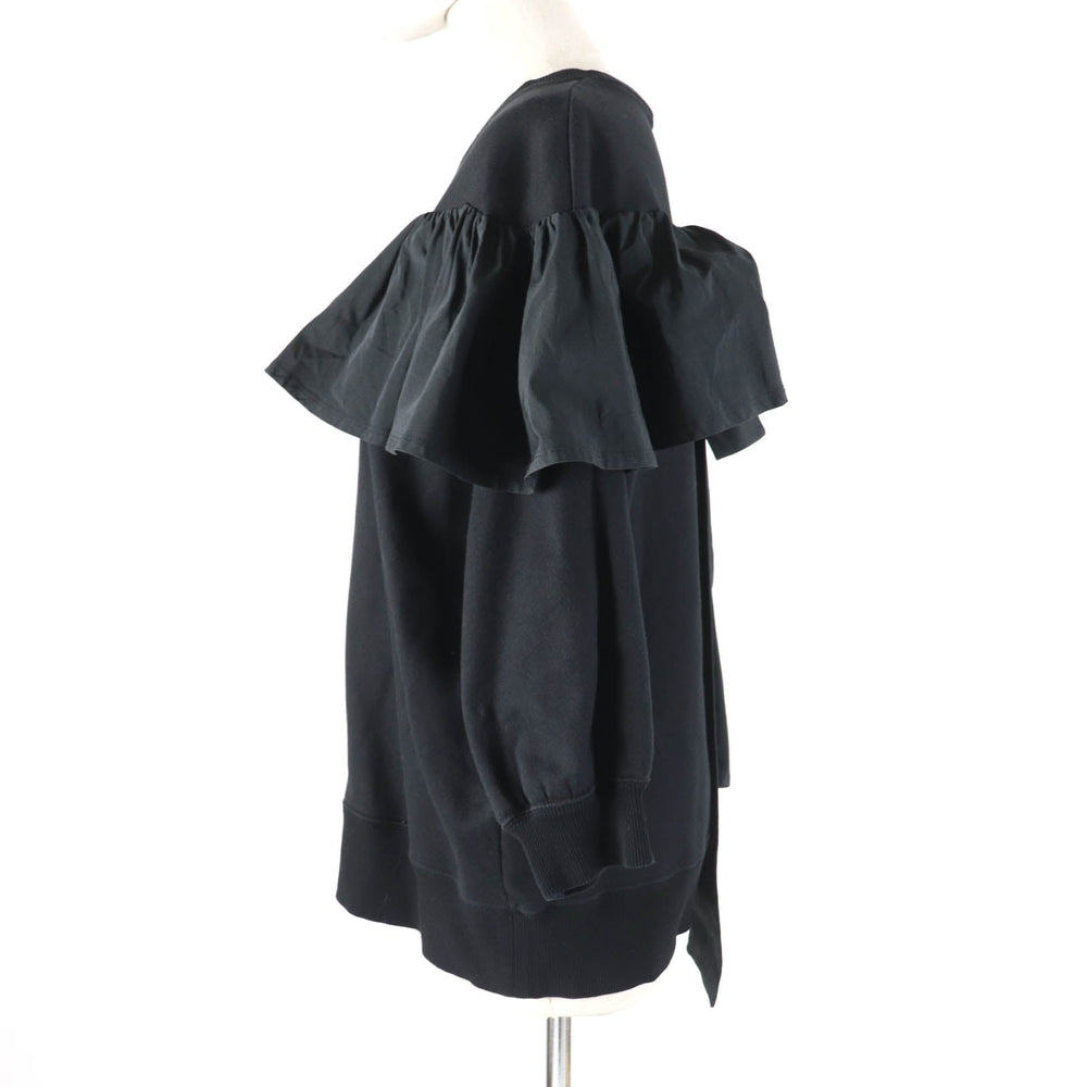 VALENTINO pullover TB0MF05V5H5 Main: 94% cotton, Main: 6% nylon, Part: 54% cotton, Part: 46% polyester, Part: 96% cotton black Women S Used Authentic