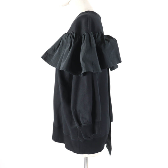 VALENTINO pullover TB0MF05V5H5 Main: 94% cotton, Main: 6% nylon, Part: 54% cotton, Part: 46% polyester, Part: 96% cotton black Women S Used Authentic