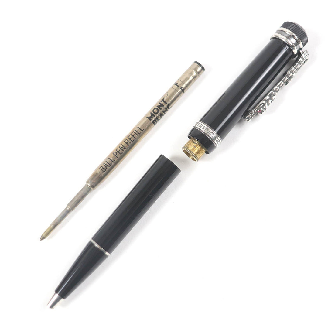 MONTBLANC Ballpoint pen Main: Precious resin, Part: SV925 Black Silver mens Used Authentic