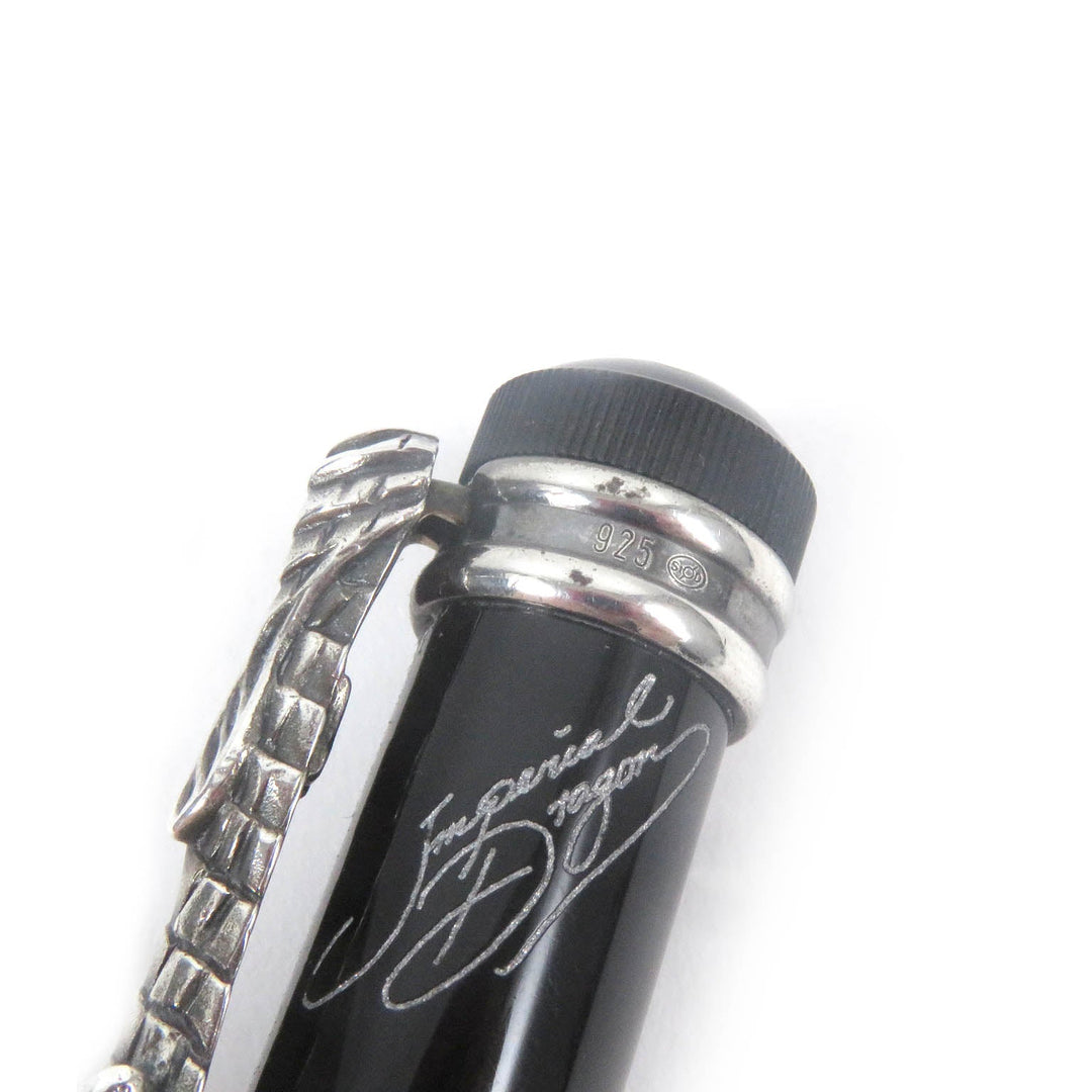 MONTBLANC Ballpoint pen Main: Precious resin, Part: SV925 Black Silver mens Used Authentic