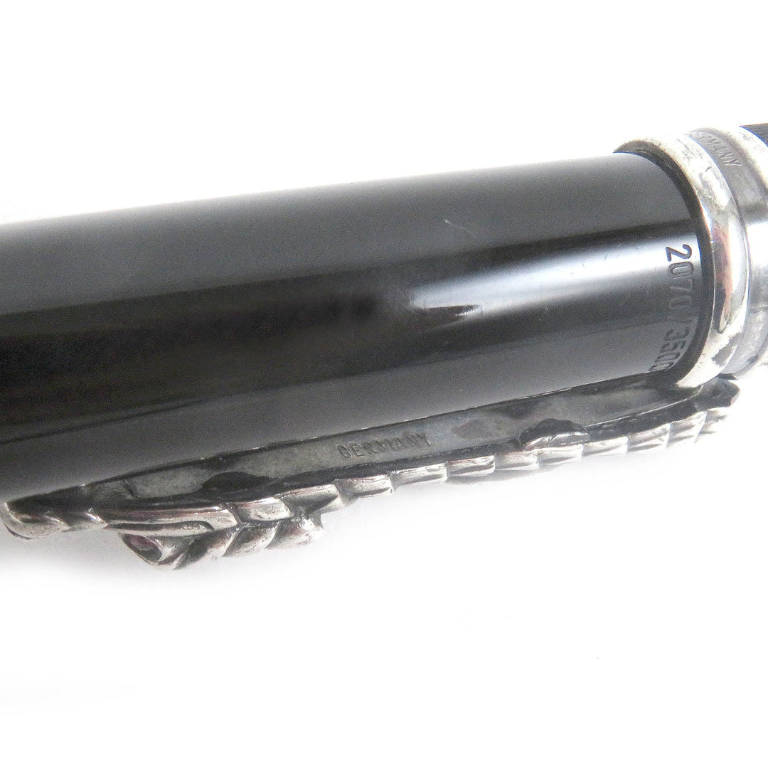 MONTBLANC Ballpoint pen Main: Precious resin, Part: SV925 Black Silver mens Used Authentic