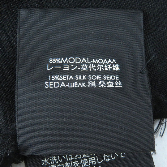 GUCCI scarf Main: 85% rayon, Main: 15% silk Black multicolor Women Used Authentic