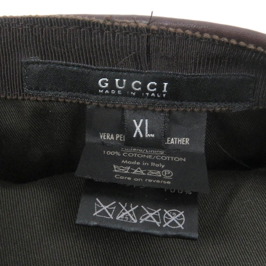 GUCCI hunting 075195 Outer: 100% cowhide, Lining: 100% cotton Brown mens XL Used Authentic