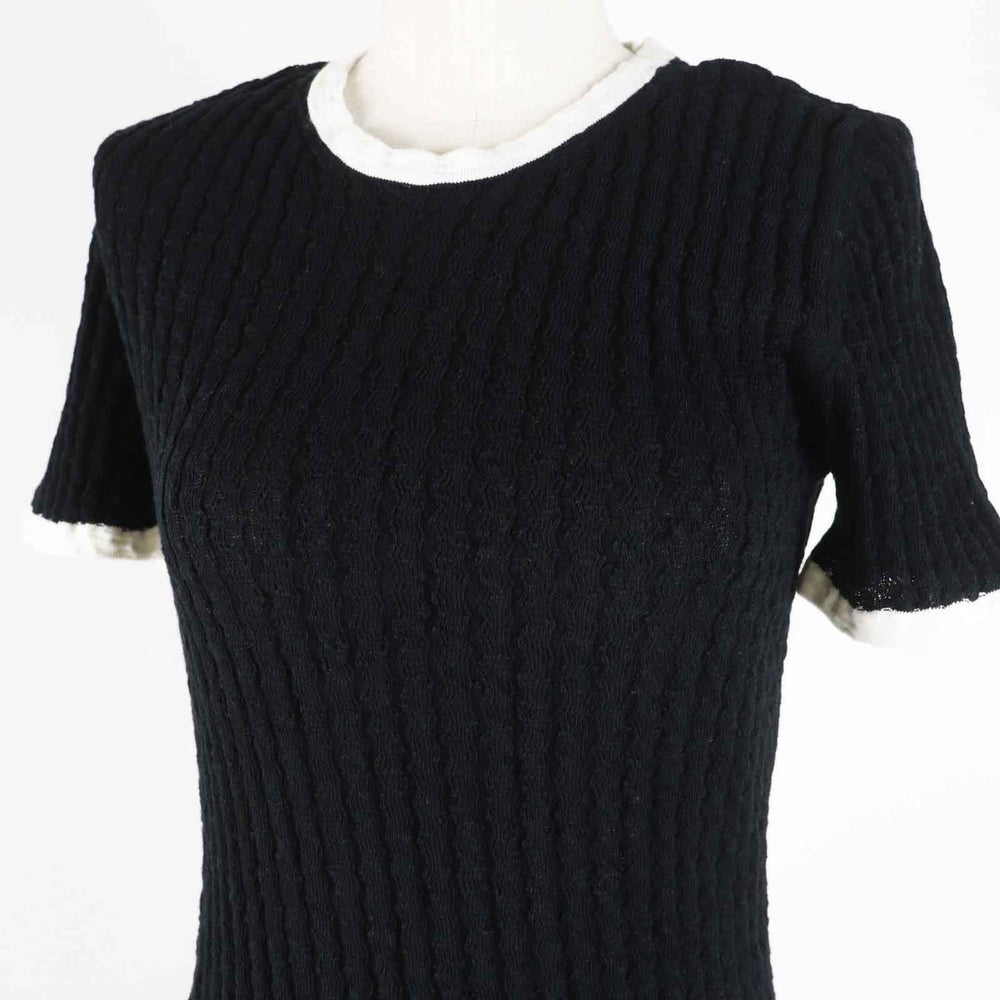 CHANEL one piece P72078 Outer: 100% cotton, part: 80% cotton, part: 16% polyamide, part: 4% elastane, part: 100% silk Black White Women 36 Used Authentic