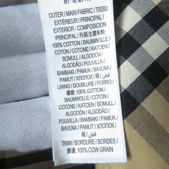 BURBERRY cap 8053811 Main: 100% cotton, Part: 100% cotton black Women M Used Authentic