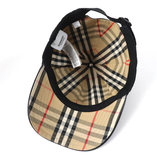 BURBERRY cap 8053811 Main: 100% cotton, Part: 100% cotton black Women M Used Authentic