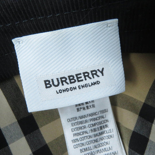 BURBERRY cap 8053811 Main: 100% cotton, Part: 100% cotton black Women M Used Authentic
