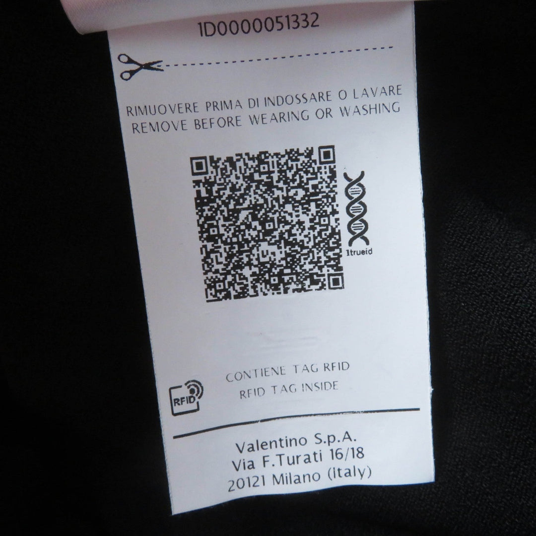 VALENTINO cardigan QB2KA01443K Main: 83% rayon, Main: 17% polyester, Part: 41% cotton, Part: 39% rayon, Part: 20% nylon black Women M Used Authentic