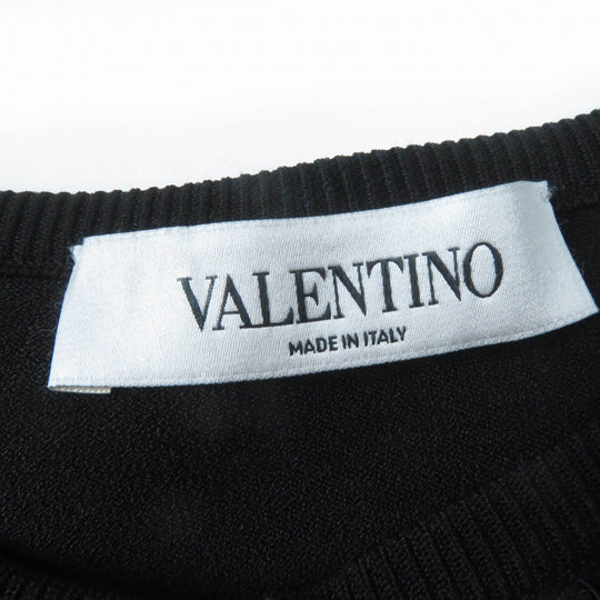 VALENTINO cardigan QB2KA01443K Main: 83% rayon, Main: 17% polyester, Part: 41% cotton, Part: 39% rayon, Part: 20% nylon black Women M Used Authentic
