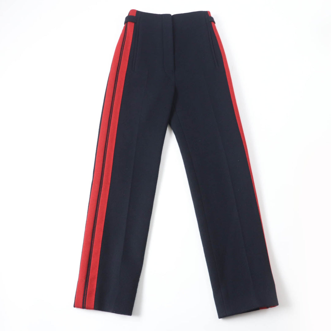 HERMES Pants Main: 100% cashmere, Part: 100% wool Dark navy Women 34 Used Authentic